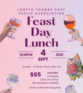 Friday 4th September Feast Day Lunch